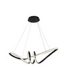 72cm 24W decoratieve LED pendellamp - Zwart, 3240lm, 3000K, IP20, incl. lichtbron