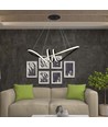 72cm 24W decoratieve LED pendellamp - Zwart, 3240lm, 3000K, IP20, incl. lichtbron