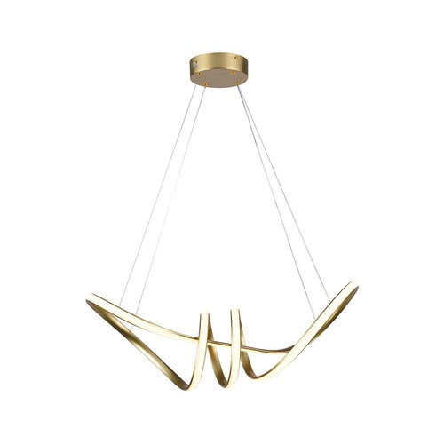 24W decoratieve LED pendellamp - L720x300mm, 3240lm, 3000K, zwart, IP20