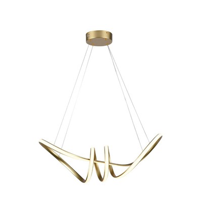 24W decoratieve LED pendellamp - L720x300mm, 3240lm, 3000K, zwart, IP20