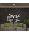 24W decoratieve LED pendellamp - L720x300mm, 3240lm, 3000K, zwart, IP20
