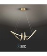 24W decoratieve LED pendellamp - L720x300mm, 3240lm, 3000K, zwart, IP20