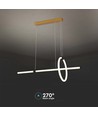 Decoratieve hanglamp voor eettafel, 85 cm - 3000K, zwart