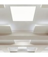 60x60 LED paneel, 36W - 110lm/W, 2-in-1 inbouw of opbouw, witte rand