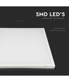 60x60 LED paneel, 36W - 110lm/W, 2-in-1 inbouw of opbouw, witte rand