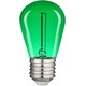 E27 0,6W LED kogellamp - Groen, kooldraad