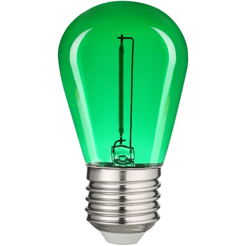 E27 0,6W LED kogellamp - Groen, kooldraad