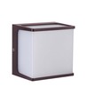 8W LED wandlamp - IP65, bruin, vierkant, incl. lichtbron