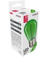 E27 0,6W LED kogellamp - Groen, kooldraad