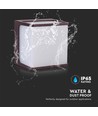 8W LED wandlamp - IP65, bruine behuizing, 4000K, 800lm, 120x120x92mm
