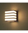 8W LED wandlamp, bruin - IP65, 4000K, vierkant, buiten