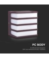8W LED wandlamp, bruin - IP65, 4000K, vierkant, buiten