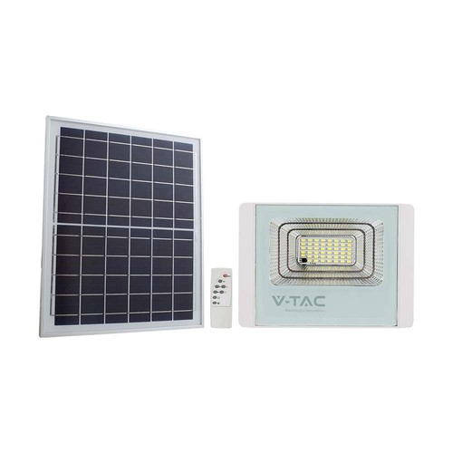 20W Zonnepaneel LED schijnwerper - 4000K, Wit huis