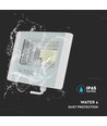 20W Zonnepaneel LED schijnwerper - 4000K, Wit huis