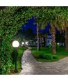Zwarte tuinlamp - 97cm, IP44 buiten, mat zwart, E27 fitting, zonder lichtbron