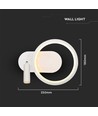 14W LED wandlamp - 3000K, wit