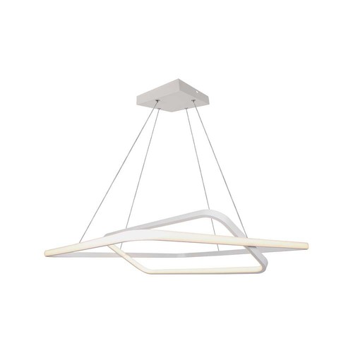 60x60cm 48W LED hanglamp, dimbaar - 5150lm, wit, aluminium, IP20 binnen