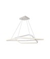 60x60cm 48W LED hanglamp, dimbaar - 5150lm, wit, aluminium, IP20 binnen