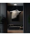 60x60cm 48W LED hanglamp, dimbaar - 5150lm, wit, aluminium, IP20 binnen