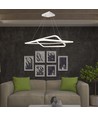 60x60cm 48W LED hanglamp, dimbaar - 5150lm, wit, aluminium, IP20 binnen