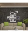 48W LED hanglamp, wit cirkel design - Dimbaar, 5150lm, IP20, verstelbare hoogte 80-120cm