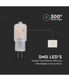 G4 1,1W LED lamp, 12V - Samsung LED chip, 100lm, 300°, kunststof, 5 jaar garantie