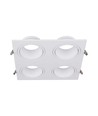 GU10 plafondspot met 4 koppen - 175 x 175 mm, wit, zonder lichtbron