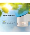 1W Solar wandlamp met sensor - 3000K, IP54, bewegingssensor, warm wit