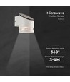 1W Solar wandlamp met sensor - 3000K, IP54, bewegingssensor, warm wit