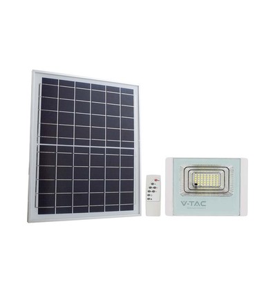25W Solar LED breedstraler - 550lm, IP65, zwart, afstandsbediening, sensor, buiten