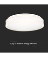 38W LED designer plafondlamp - Ø40cm, 4000K, witte rand, incl. lichtbron