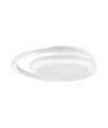 38W LED designer plafondlamp, wit - Dubbele ring, Ø45cm, 4050lm, 4000K, IP20