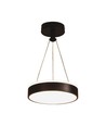 12W designer pendellamp - Ø24cm, 1280lm, zwart, 4000K, IP20 binnen