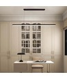23W LED designer pendellamp / kroonluchter - 2130lm, zwart, rechthoekig, 123x110cm, 4000K, IP20
