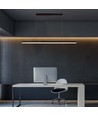 23W LED designer pendellamp / kroonluchter - 2130lm, zwart, rechthoekig, 123x110cm, 4000K, IP20