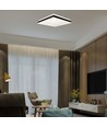 18W LED designer plafondlamp, vierkant - Zwart, 1490lm, 35x35cm, 4000K, IP20 binnen