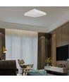 24W LED Designer plafondlamp, vierkant - 400x400mm, 2450lm, witte rand, 4000K, IP20 binnen
