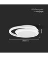 24W LED designer plafondlamp - Ø30cm, 105lm/W, wit, rond, 4000K, incl. lichtbron