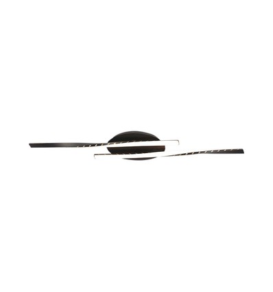 12W LED designer plafondlamp - 105lm/W, 94,5cm, zwarte afwerking, warm wit, 3000K