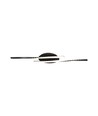 12W LED designer plafondlamp - 105lm/W, 94,5cm, zwarte afwerking, warm wit, 3000K