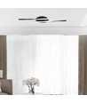 12W LED designer plafondlamp - 105lm/W, 94,5cm, zwarte afwerking, warm wit, 3000K