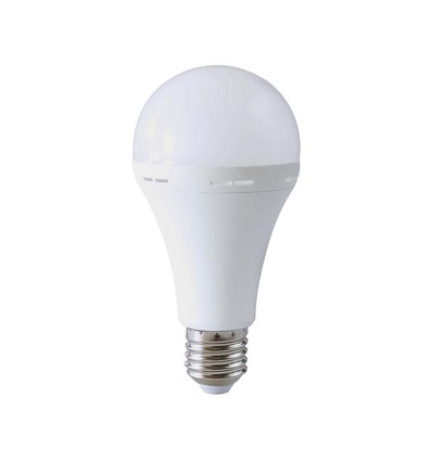 E27 12W LED lamp met noodverlichting - A80, 4000K, 3,5-4,5 uur batterijduur, oplaadbaar