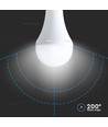 E27 12W LED lamp met noodverlichting - A80, 4000K, 3,5-4,5 uur batterijduur, oplaadbaar