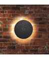12W ronde LED wandlamp, zwart - CCT, dimbaar, IP65, 1200lm, incl. lichtbron