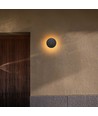12W ronde LED wandlamp, zwart - CCT, dimbaar, IP65, 1200lm, incl. lichtbron