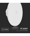 12W LED wandlamp, 3-in-1 CCT dimbaar - 1200lm, IP65, zwart/wit, 16x16cm, incl. lichtbron