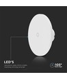 12W LED wandlamp, 3-in-1 CCT dimbaar - 1200lm, IP65, zwart/wit, 16x16cm, incl. lichtbron
