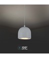 LED Hanglamp Ø100 3000K Lichtgrijs, behuizing