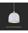 LED hanglamp Ø100 - 3000K, licht wit, behuizing
