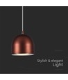 8,5W LED designer hanglamp - Ø100mm, bruin, 3000K, 850lm, IP20